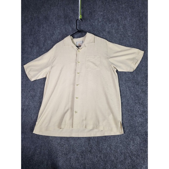Tommy Bahama Silk Button Up Shirt Men Sz M MLB Spring Training 2011‎ Baseball - Picture 1 of 10